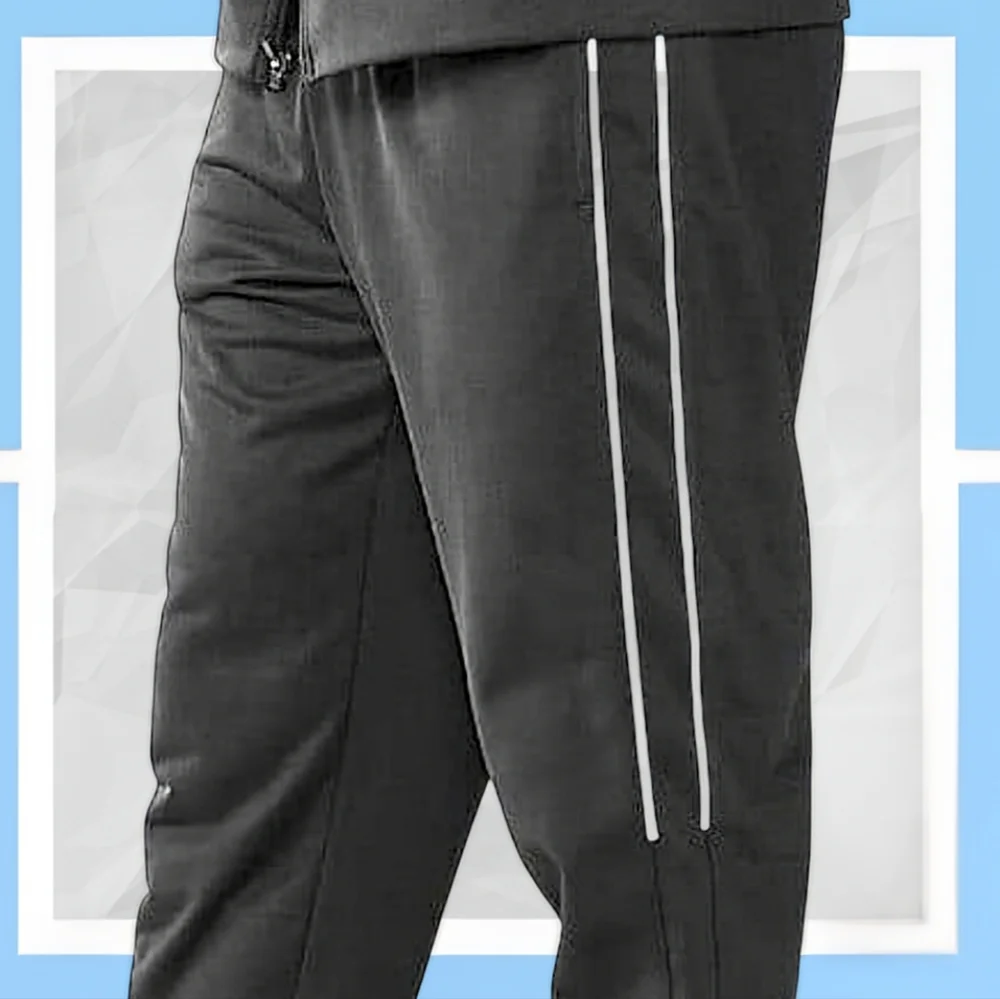 NWT XXL Mens Tricot Streetwear Straight Tapered Leg Joggers w Pockets